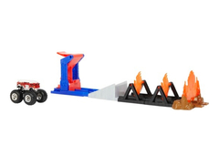 PISTA HOT WHEELS MONSTER TRUCKS AVENTURA ENTRE LLAMAS FIRE - comprar online