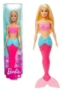 MUÑECA BARBIE SIRENA PELO MOROCHO Y RUBIA en internet