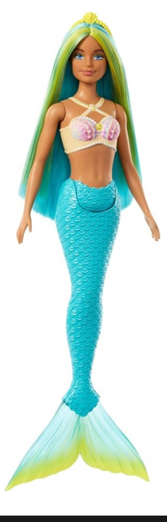 MUÑECA BARBIE FANTASIA SIRENAS CABELLO DE COLORES