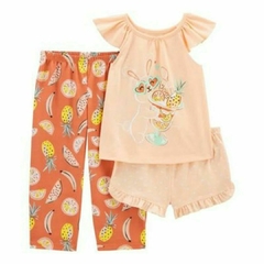 Pijamas Carters 3 piezas talle 2 - 3 y 4