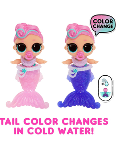 LOL Surprise Mermaids Baby Sisters con cola que cambia de color LOL mini sirena - Pichoncitos