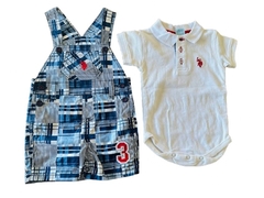 JARDINERO Y BODY CHOMBA BEBE U.S. POLO ASSN IMPORTADO TALLE 6-9 MESES - comprar online