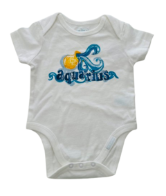 BODY HOROSCOPO ACUARIO TALLE 0-3 Y 12-18 MESES BODIES