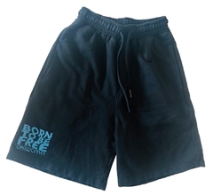 SHORT RUSTICO ALGODON OKIWAMA NEGRO TALLE 10