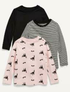 PACK 3 REMERAS MANGAS LARGAS OLD NAVY TALLE 18-24 MESES