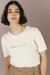 Remera Seduce Yourself Off White Gastado en internet