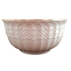 Bowl de porcelana con borde dorado - comprar online