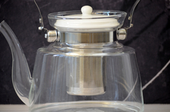 Tetera/ Cafetera con infusor - vidrio templado - 1400ml - comprar online