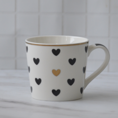 Taza de cerámica CORAZONES - comprar online