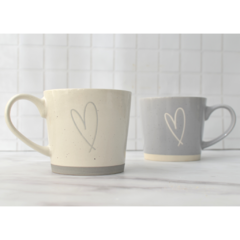 Taza o mug de cerámica corazon - 355 ml - comprar online