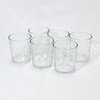 Set de 6 vasos de vidrio Círculos