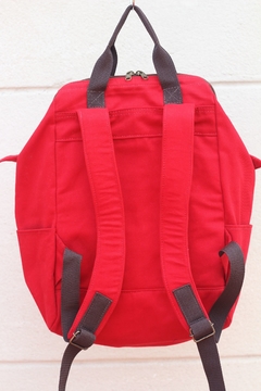 Mochila vermelha com bolso para note - comprar online