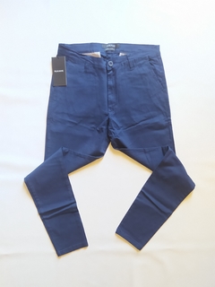 Pantalon corte chino discount azul