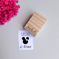 carimbo cheguei (personalizado com nome) - minnie