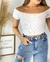 Cropped ombro a ombro borboleta - comprar online