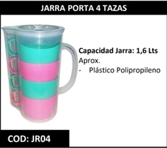 JARRA + 4 TAZAS - comprar online