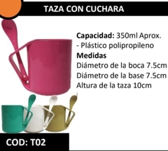 TAZA CON CUCHARA