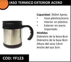 VASO TÉRMICO - EXTERIOR ACERO