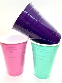 Vaso fiesta americana chico NO DESCARTABLE (Varios Colores) - tienda online