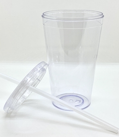 Vaso simple tapa recta transparente - comprar online