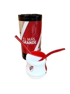 MATE DUO CON TUBO RIVER PLATE