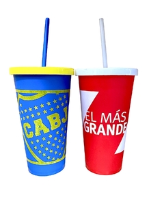 VASO GRANDE CON SORBETE RIVER PLATE - comprar online