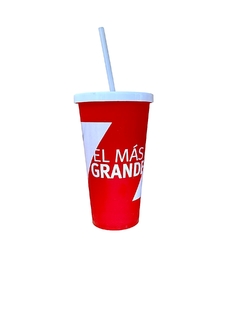 VASO GRANDE CON SORBETE RIVER PLATE