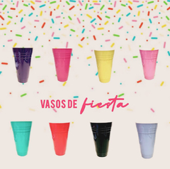 Vaso fiesta americana chico NO DESCARTABLE (Varios Colores) en internet