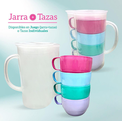 JARRA + 4 TAZAS