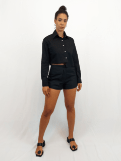 Camisa Cropped - Rara Moda Feminina