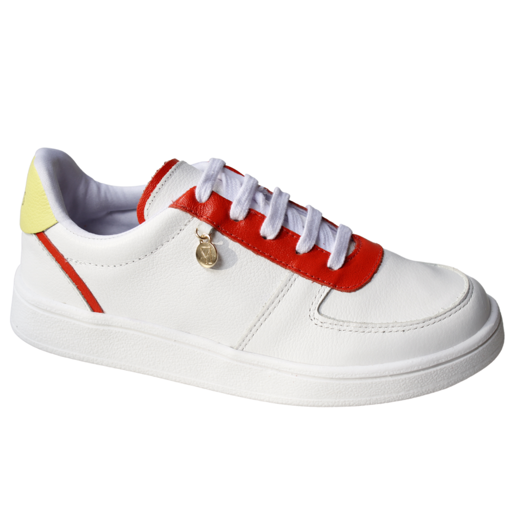 TÊNIS FEMININO VYS YA-12 ORANGE/LEMON