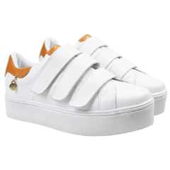 TÊNIS FEMININO VYS YA-10 BRANCO/MORANGA - comprar online