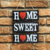 Jogo Placas Com Corda 3 Peças '' Home Sweet Home '' NSW