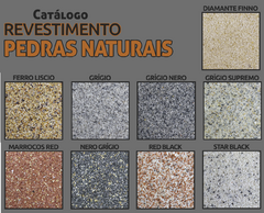 REVESTIMENTO PEDRA NATURAL MAZA 23KG - CORES - comprar online