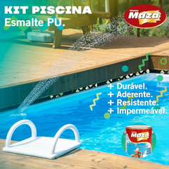 TINTA PARA PISCINA AZUL KIT MAZA 4,5 LITROS - RAFF Tintas