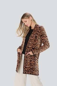 CARDIGAN ANIMAL PRINT