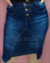 VT277 Saia Feminina Secretária Jeans Samanta - Viatelly 