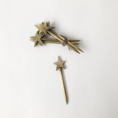 SET PINCHOS CORTOS STARS X6 ORO