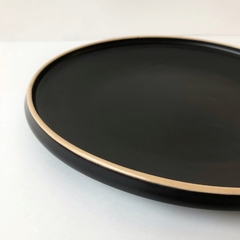 PLATO LINEA BLACK 20CM - comprar online