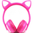 HEADPHONE COM BLUETOOTH GATINHO COM LED LINDO ORELHAS GATO