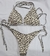 Bikini beige cebra