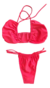 bikini strapless roja