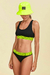 Conjunto Deportivo A+ Refans Negro Elastico Amarillo Fluor