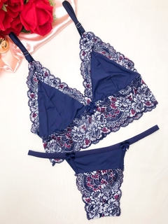 Conjunto Carol M - Azul floral na internet