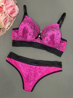 Conjunto fio P - Rosa