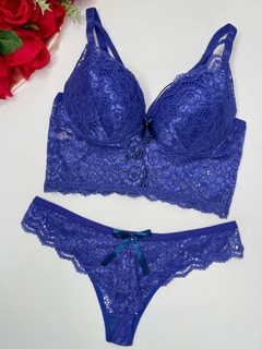 Conjunto Croped G - Azul