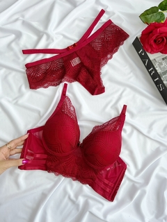 Conjunto Beijo P/M - Vermelho