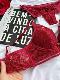 Conjunto Se Amar P/M/G - Vermelho - Íntima lingerie | Moda íntima Atacado