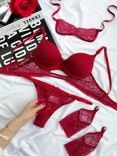 Conjunto Amor Perfeito - Vermelho - loja online