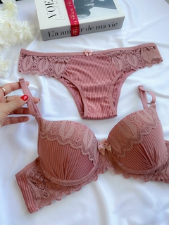 Conjunto Hortênsia P/M/GG - Rose - Íntima lingerie | Moda íntima Atacado